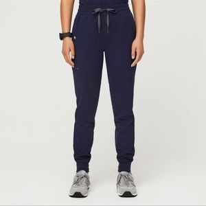Figs Navy Petite High Waisted Zamora Jogger Small NWT